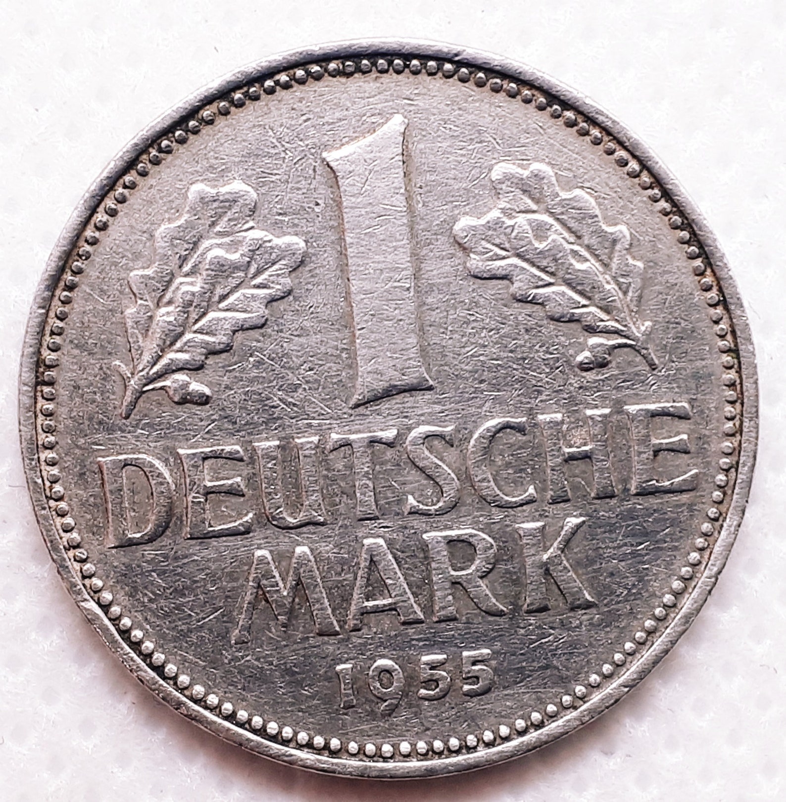 1 Deutsche Mark 1955 F 1 DEM Germany Coin Rare Date Etsy