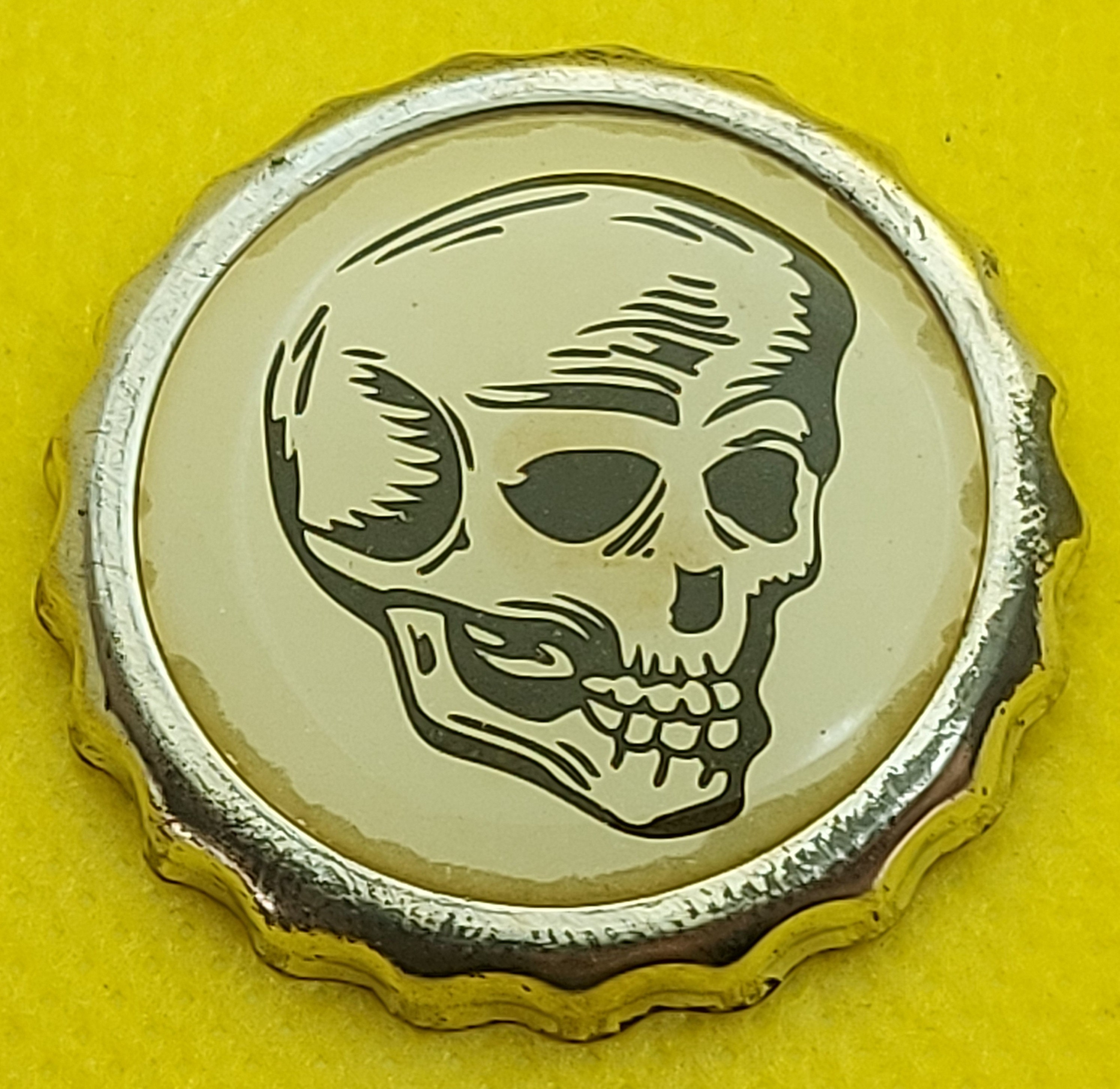 punk badge Bottle Caps ! punk pin PUNK corpse head