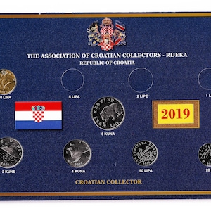 Croatian coin set kune & lipe - Croatia Croazia Set of 6 Coins 2019.