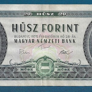 Forint 1975. Hungary Banknotes Magyar 