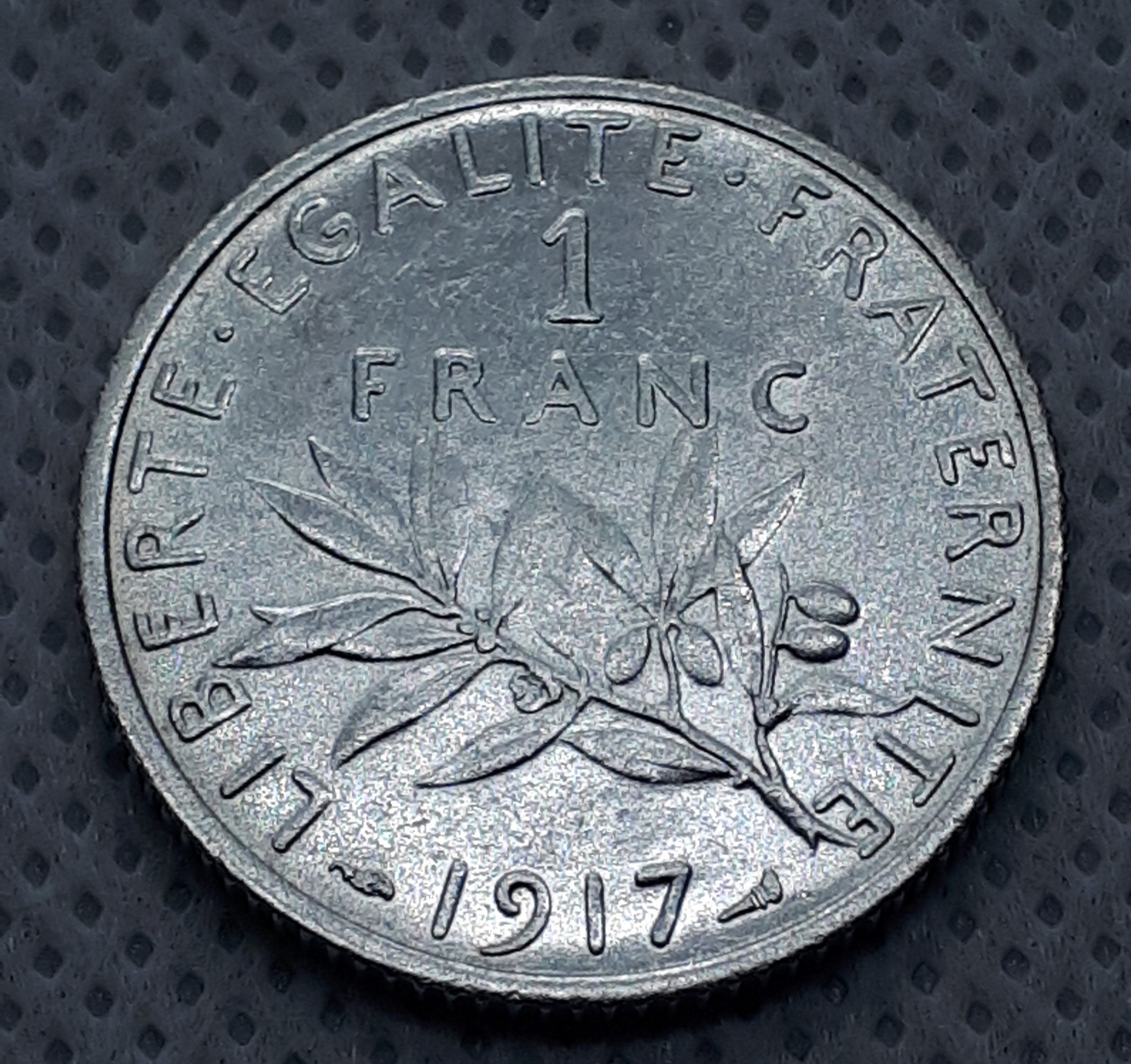 1277. 銀貨 極美品 1917年 フランス 1フラン コイン 1917 french franc - Etsy 日本