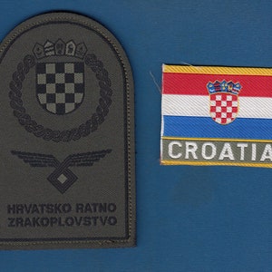 KROATISCHE luchtmacht en luchtverdediging, vintage patch, internationale missie!