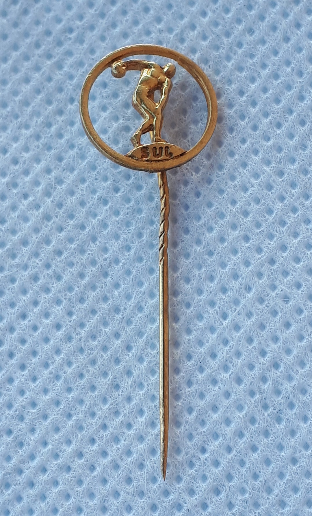 Bulgarian Athletics Federation Discus Thrower Vintage Pin Etsy