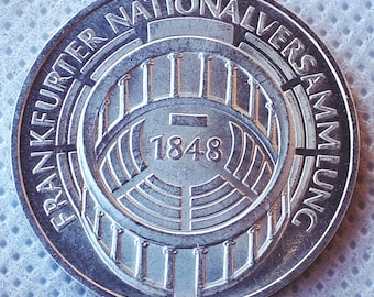 5 Deutsche Mark Frankfurter Nationalversammlung 1973. Germany silver coin - Original silver coin !