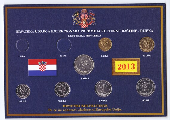 10 CROATIAN COINS LIPA KUNA OLD COLLECTIBLE OLD COINS SET FROM CROATIA