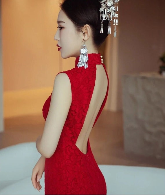 Backless cheongsam deals