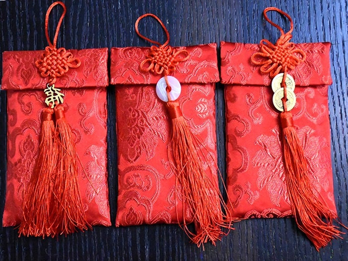 SAVITA 12pcs Wedding Red Envelopes, Traditional Chinese Wedding Red  Envelopes Lucky Money Envelopes Wedding Hong Bao Wedding Chinese Red  Packets for