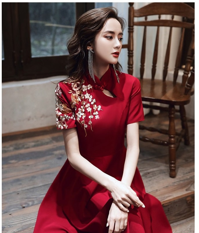 Chinese hotsell collar frock