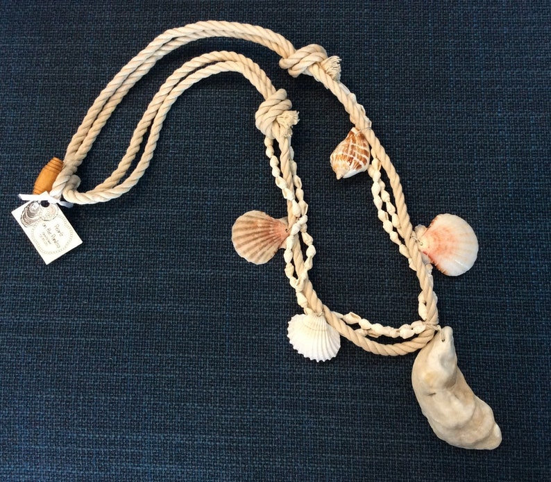 Seashell and Sea rope necklace