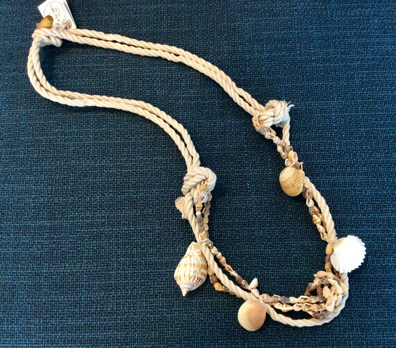 Seashell and Sea rope necklace