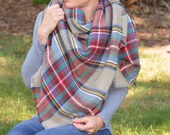 Popular Plaid Blanket Scarf