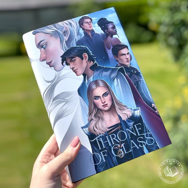 FULL SET Throne of Glass Dust Jackets - Sarah J. Maas Officially Licensed Book Covers - Fantasy Book Lovers Gifts BookTok