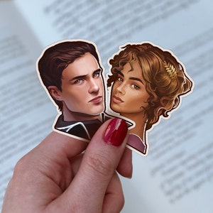 Chaol and Yrene Removable Sticker, Throne of Glass, Sarah J Maas, Officially Licensed