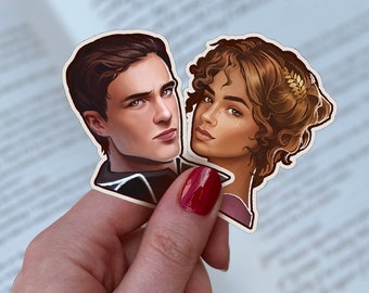 Chaol and Yrene Removable Sticker, Throne of Glass, Sarah J Maas, Officially Licensed