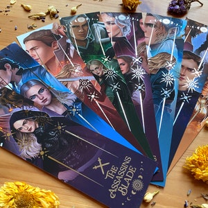 Throne of Glass Sarah J Maas Bookmarks Full Set Officially Licensed