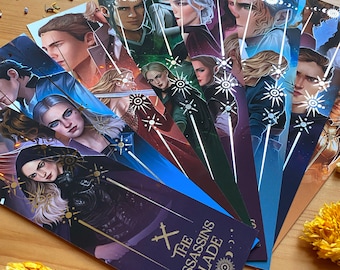 Throne of Glass Sarah J Maas Bookmarks Full Set Officially Licensed