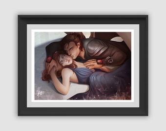 Cassian and Nesta ACOTAR A Court of Thorns and Roses Print, Sarah J Maas, Officially Licensed