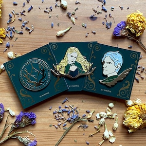 Throne of Glass Enamel Pin Bundle, Sarah J Maas, Officially Licensed image 1