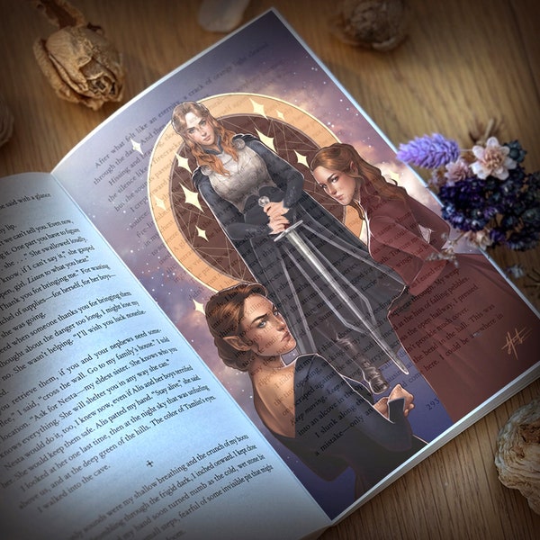 The Archeron Sisters Overlay, A Court of Thorns and Roses, ACOTAR, Sarah J Maas, Officially Licensed