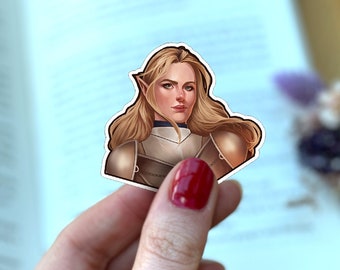 Aelin Removable Sticker, Throne of Glass, Sarah J Maas, Officially Licensed