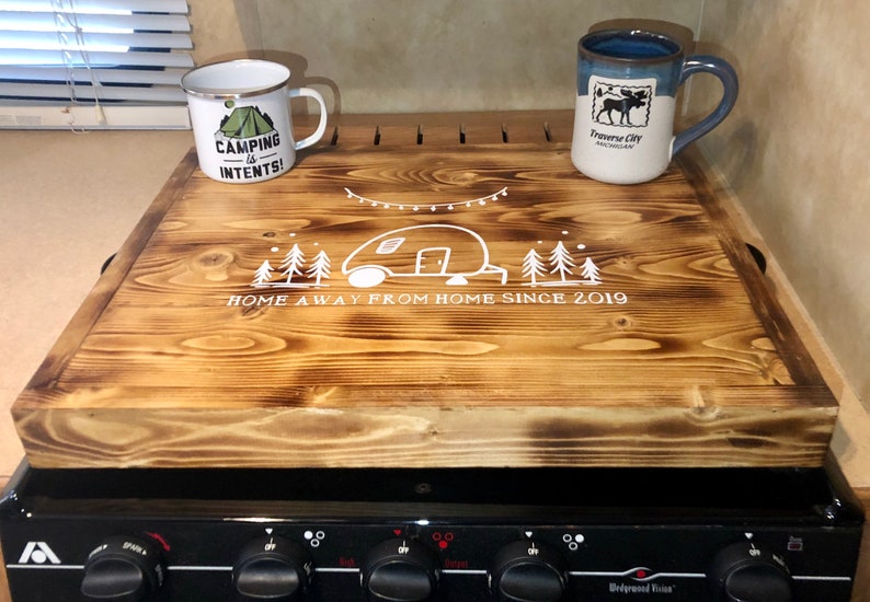 Personalized Camper Stove Cover/Serving Tray/Noodle Board Etsy