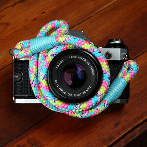 Photogenic Supply Rope Camera Strap Neon Handmade Gift for Photographers
