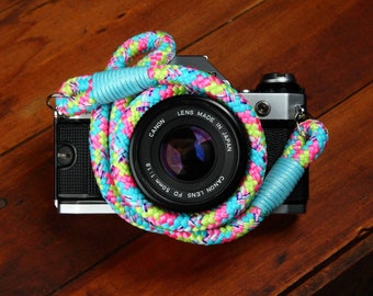 Rope Camera Strap (Neon) | Hand-Made Premium Camera Strap