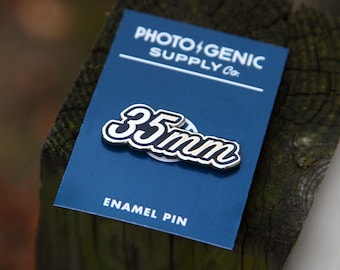 35mm Film Photography Enamel Pin - Silver | Film Photographer Gift | Film Photography Gift | Film Pin