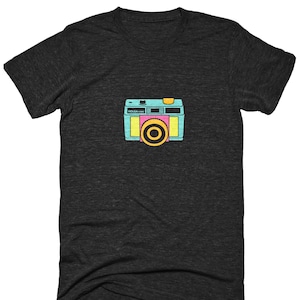 Neon Camera Photographer T-Shirt | Photographer Gift | Photographer Shirt | Soft Unisex Shirt
