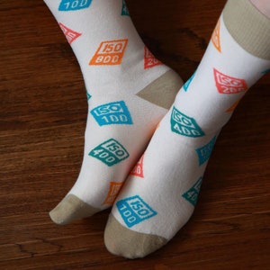 ISO Socks (Natural) | Made In the USA | Ultra-soft, high quality gift for Photographers