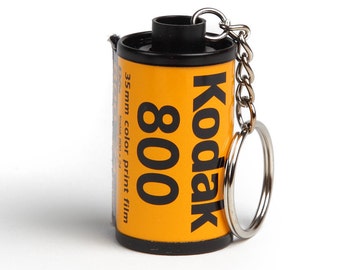 35mm Film Keychain | Genuine Kodak 200/400 Film Canister | Film Photographer Gift