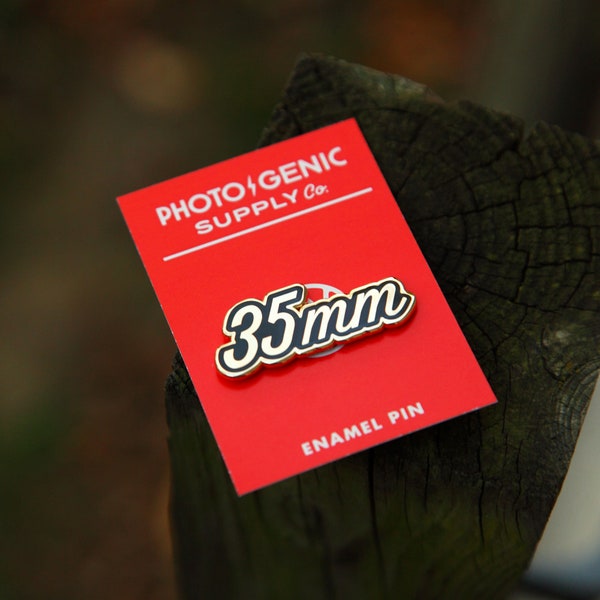 35mm Film Photography Enamel Pin - Gold