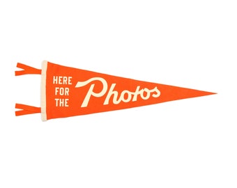 Here for the Photos  - Photography Pennant (Sunset)