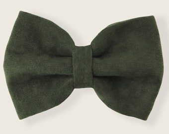 Over the collar pet bow tie | MILO / green color | For cat, kitten, dog, puppy