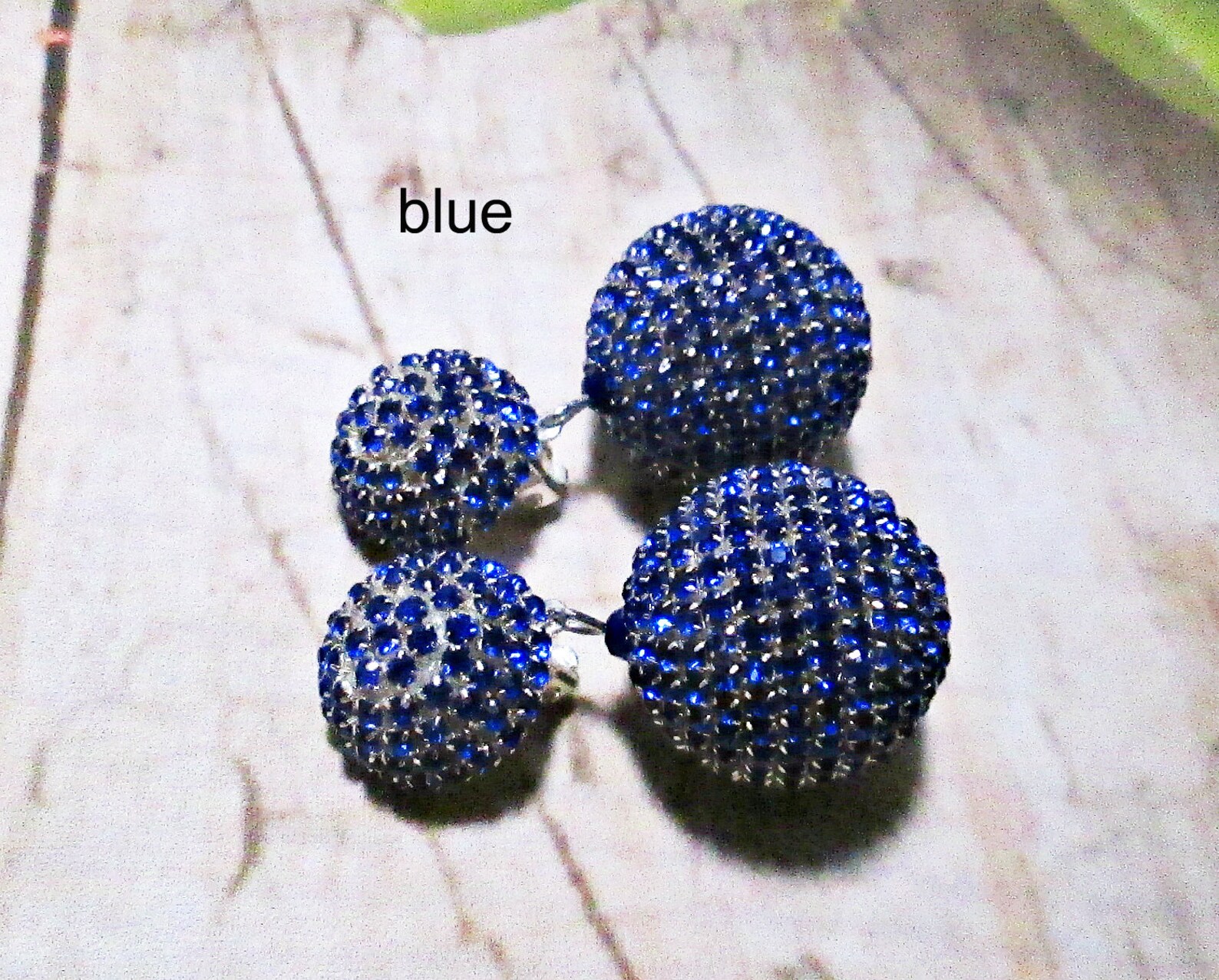 Crystal Drop Multicolor/ball Drop Earringsbeads Dangle Etsy