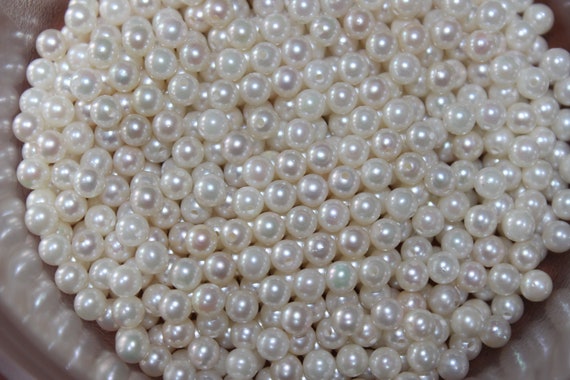 4.5mm AKOYA WHITE PEARLS - New - Excellent Qualit… - image 2