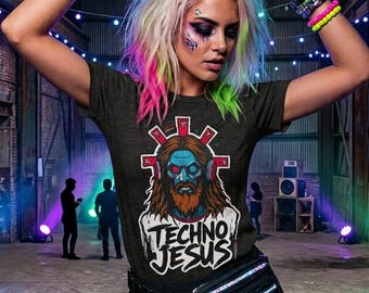 Techno Jesus | Unisex Jersey Short Sleeve Tshirt