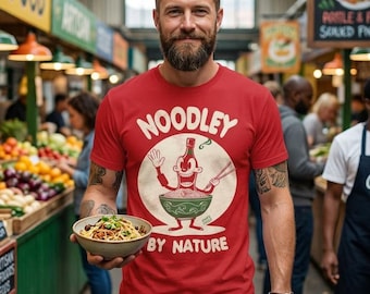 NOODLEY BY NATURE | Unisex Jersey Short Sleeve Tshirt