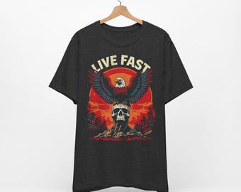 LIVE FAST / Unisex Jersey Short Sleeve Tshirt