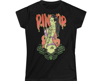 Zombie Hotrod Pinup - Women's T-shirt