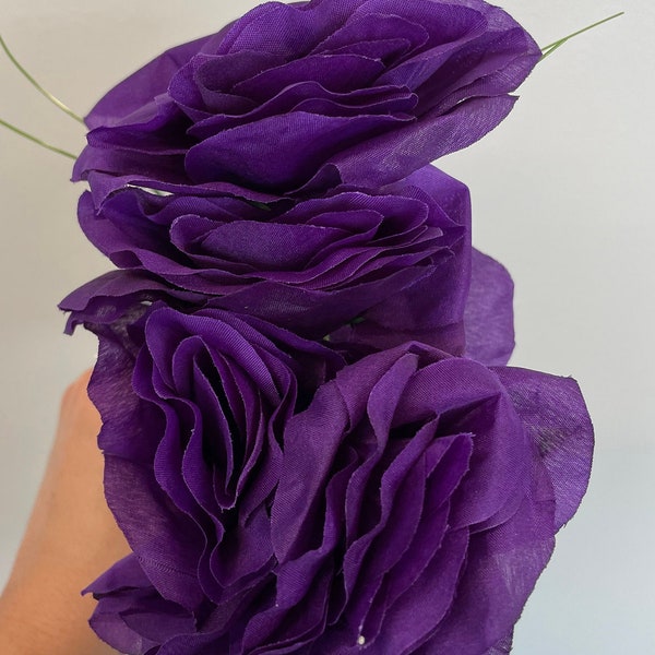 Rose Bush Pack of 12 13in Purple