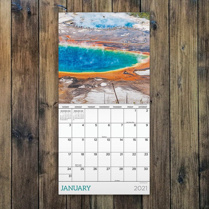 2021 National Parks Mini Wall Calendar 7x7 | Etsy