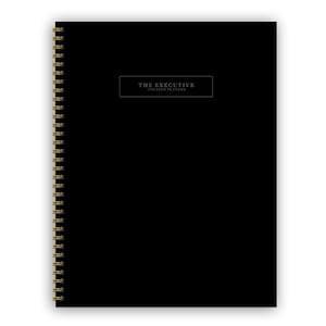 Undated Black 9" x 11" Large Weekly Executive Planner