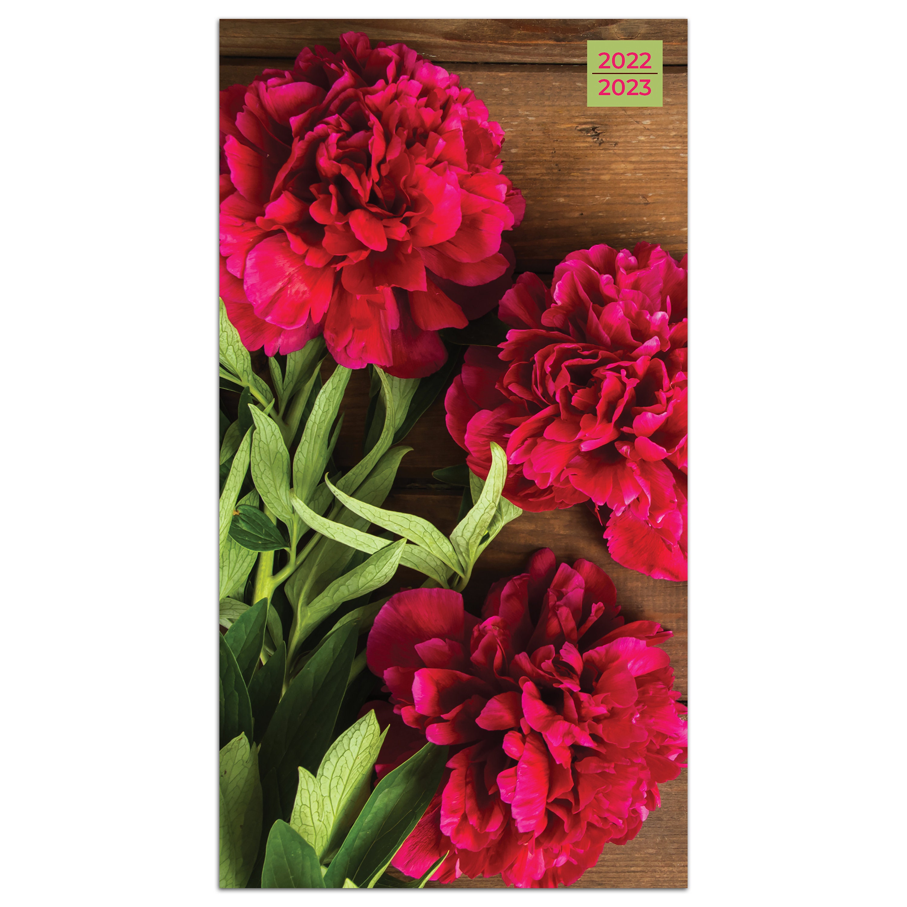 3.5x6.5 Pocketsized calendar 20222023 Peony Flower 2Year Small
