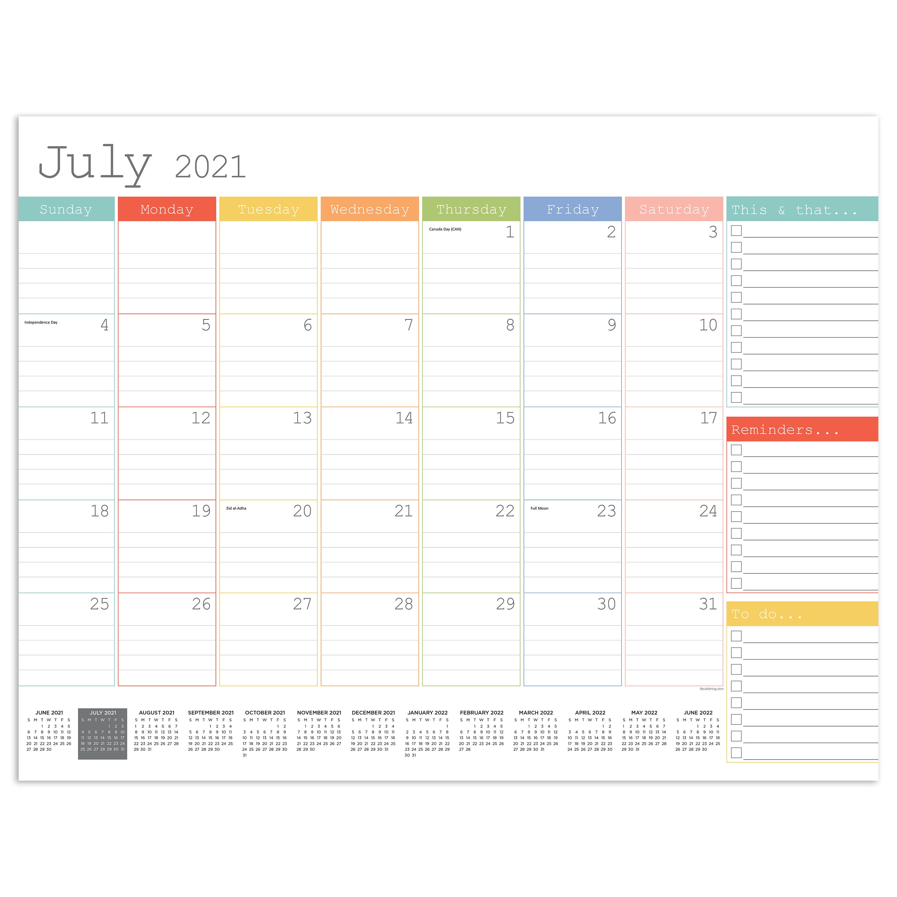 Academic Year July 2021 - June 2022 Rainbow Blocks 17" x 22&quot…