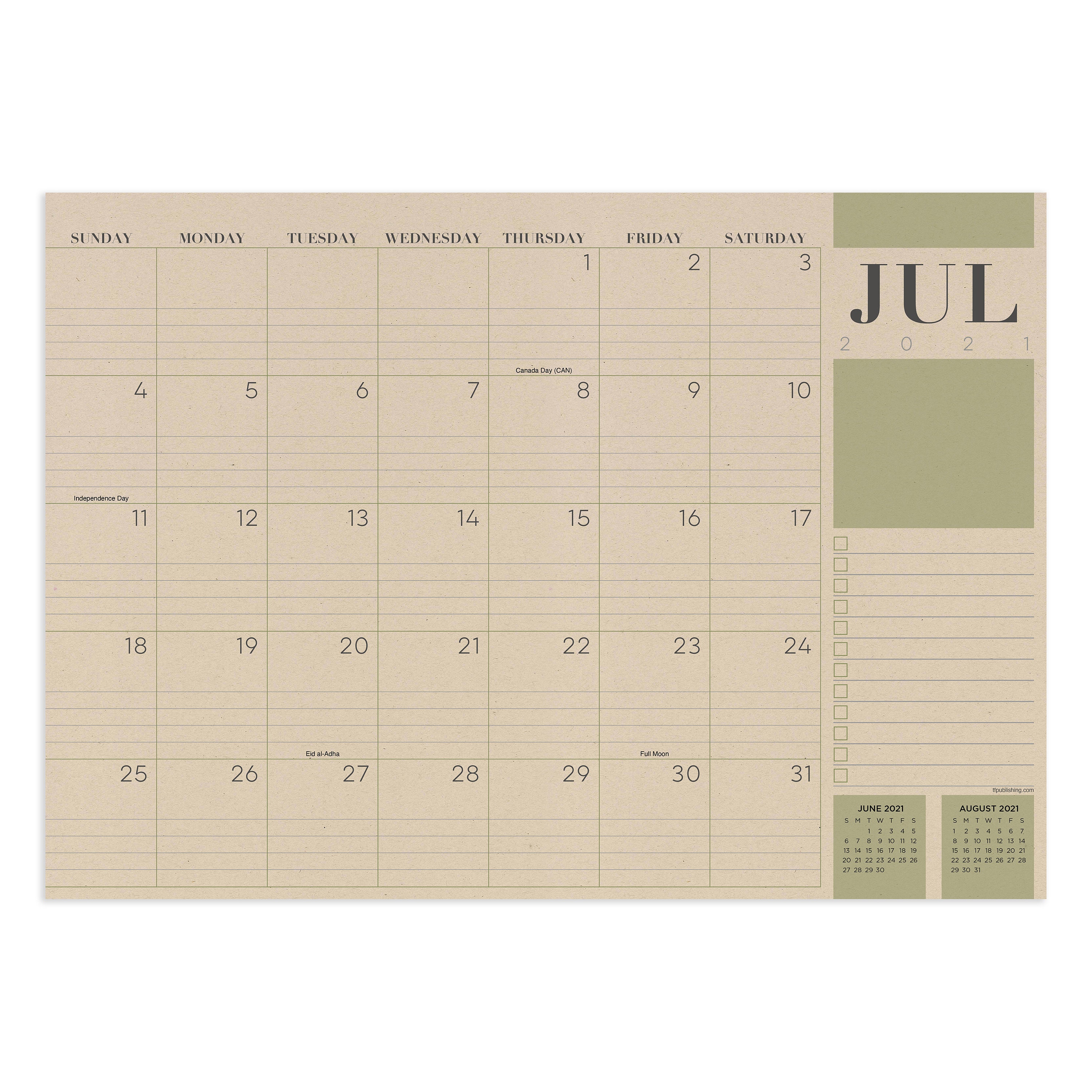 Academic Year July 2021 - June 2022 Kraft 12" x 17" Medium …