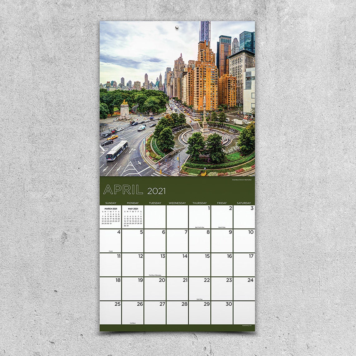 2021 NYC Wall Calendar 12x12 Etsy