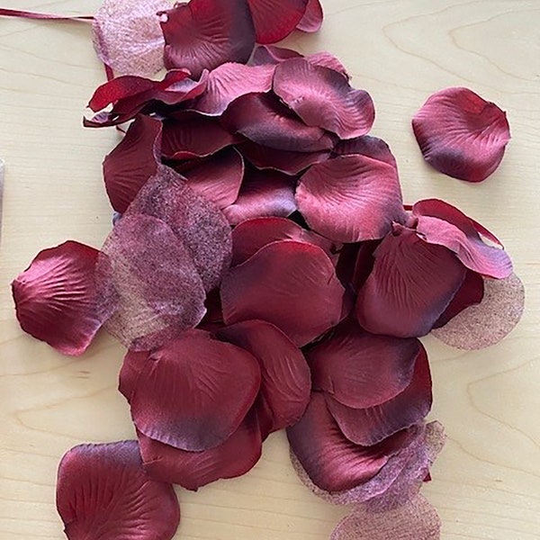 Rose Petals Pack of 100 Burgundy ARTIFICIAL