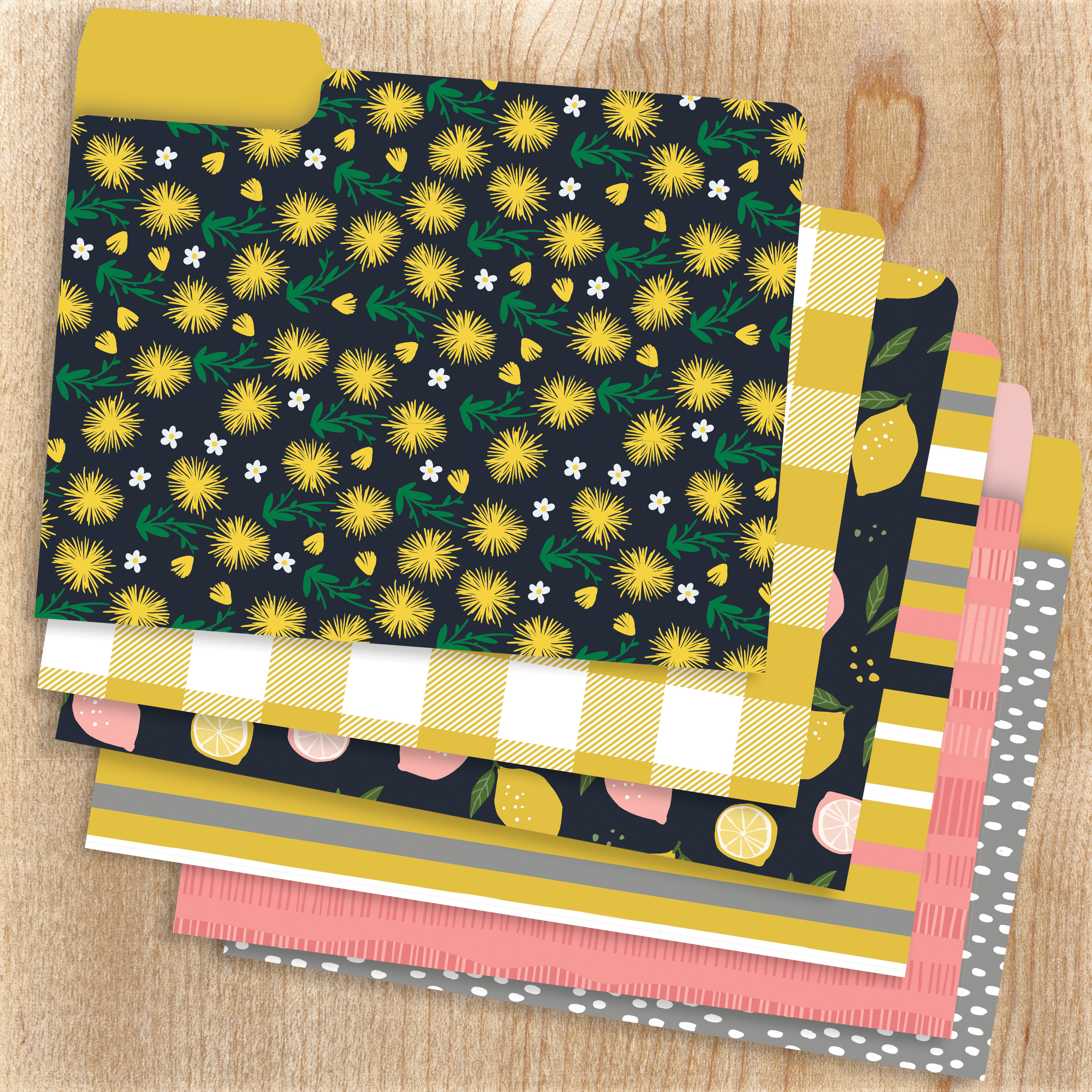 Joy Set of 12 Decorative File Folders - Home Office Organization