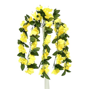 ARTIFICIAL Hibiscus Flower Set of 3 9 stems 26in ARTIFICIAL